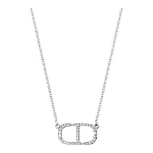 S925纯银猪鼻子幸运项链小众设计锁骨百搭送礼女友生日礼物