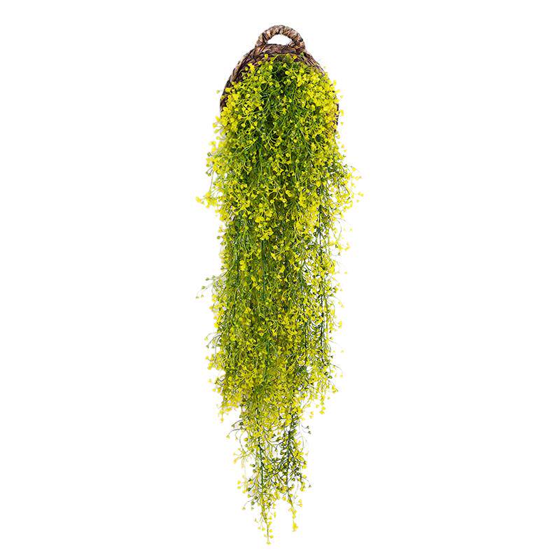 仿真花艺吊兰花艺装饰藤条仿真植物花藤吊顶假花壁挂金钟柳墙饰