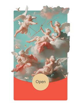 天使主题原创欧美风微信红包封面