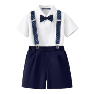 罗蒙男童礼服花童小西装套装2026新款夏季小男孩主持人钢琴演出服