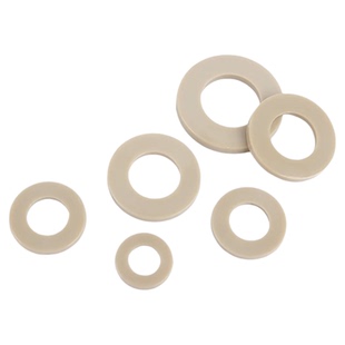 PEEK平垫圈高强度塑料垫片圆形加大加厚螺丝超薄介子耐高温M2-M20