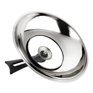 不锈钢锅盖30通用透明玻璃平底炒锅盖子32家用40大38寸34厘米36cm