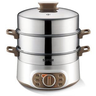 苏泊尔电蒸锅YK807多功能家用大容量三层蒸锅蒸笼蒸菜火锅正品