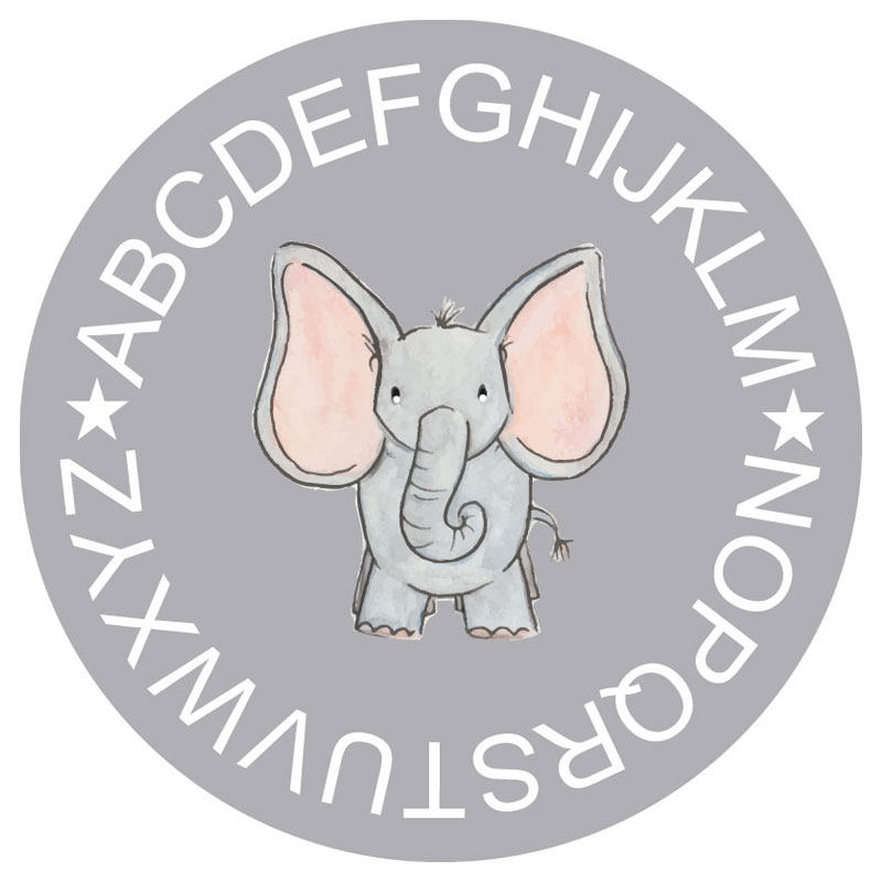 英文字母幼儿园早教圆形地毯