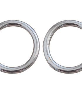 出镜率敲高的双圈戒指925纯银女