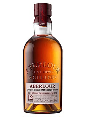 Aberlour亚伯乐/雅柏莱12年双桶单一麦芽苏格兰威士忌酒 进口洋酒
