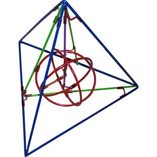 教具正四面体三棱锥内棱切球外接正方体圆锥圆柱高中立体几何模型