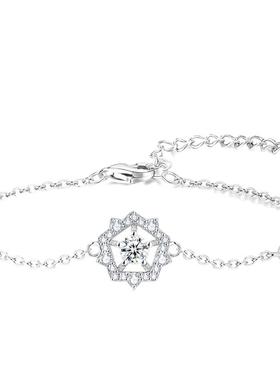 摩天轮vana女纯银镶钻几何图案