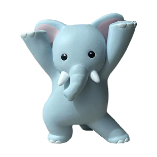 大象万物皆可举猫正版日本扭蛋Qualia猫妖娆猫咪举笔动物笔架狮子