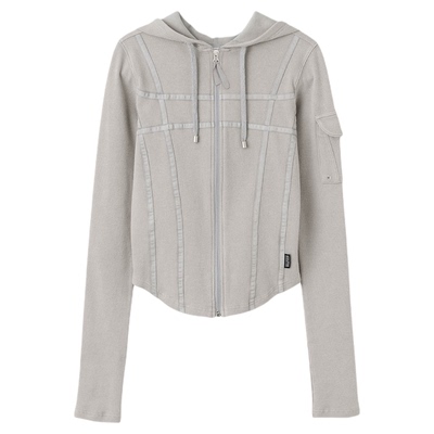 连帽上衣复古显瘦短款外套