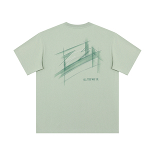 有志者UZIS 针织运动短袖男宽松圆领透气美式篮球纯棉T恤[空间站]