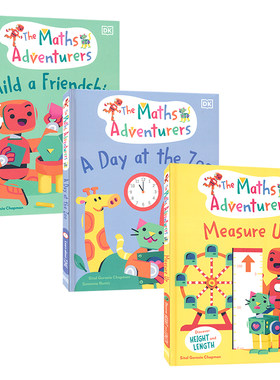 DK The Maths Adventurers Series 数学冒险家系列 趣味故事学数学 英文儿童数学启蒙书籍 故事绘本 3册 5-7岁 英文原版进口图书