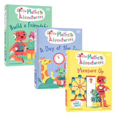 DK The Maths Adventurers Series 数学冒险家系列 趣味故事学数学 英文儿童数学启蒙书籍 故事绘本 3册 5-7岁 英文原版进口图书