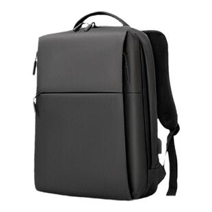 广州三元里头狼皮具北极猎人简约双肩包男商务电脑背包定制印logo