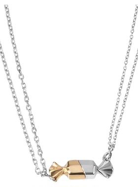 磁吸相吸黑头情侣款项链设计感男士饰品潮甜酷女生磁吸糖果吊坠