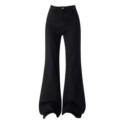 MYFC黑色微喇牛仔裤女辣妹修身