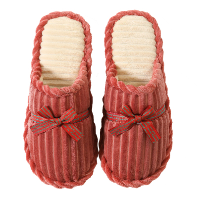 秋冬季棉拖鞋防滑包跟可爱