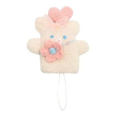 通用毛绒可爱汽车钥匙包扣挂件大众本田丰田比亚迪日产套壳女专用