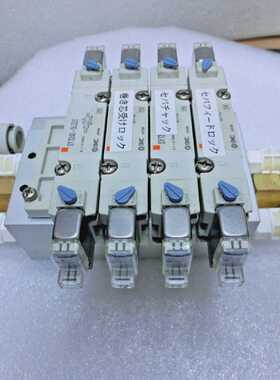 SMC SS5Y7-ADK04 Manifold,4x SY7240-5LOZE Solenoid,Used,Jp_,9
