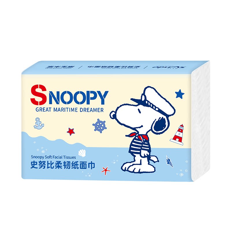 史努比6层抽纸整箱家用实惠装L码