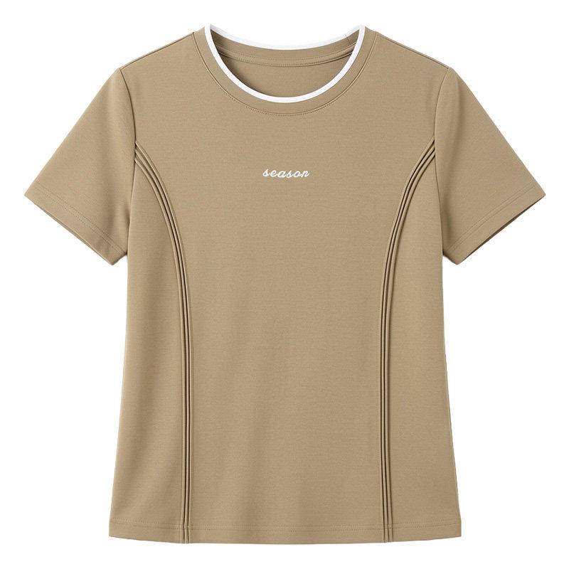 圆领短袖t恤女2026夏季新款