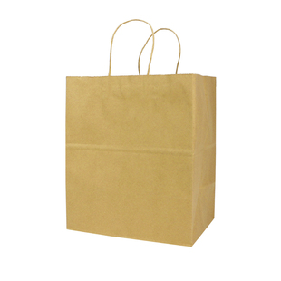 牛皮纸手提袋外卖打包袋餐饮烘焙咖啡单杯手提袋双杯奶茶纸袋定制