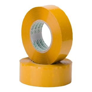 封口胶布不透明米黄色胶带淘宝电商快递打包用封箱带包装大卷胶带