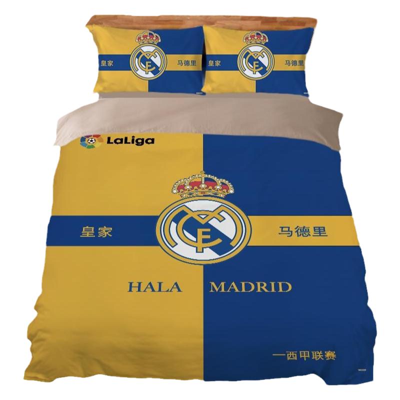 北欧简约足球皇家马德里大被套
