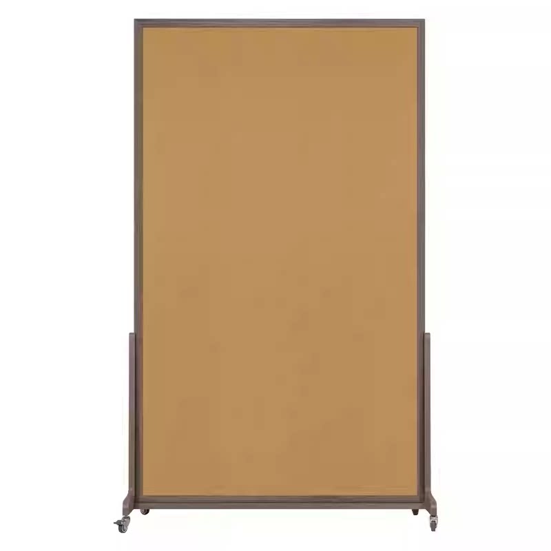 Brandland双面软木板屏风升级底座稳固可移动照片墙直播背景板装饰留言展示板水松板通知公告板愿景板图钉板