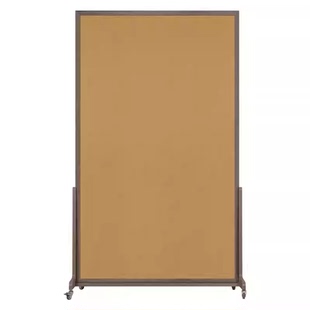 Brandland双面软木板屏风升级底座稳固可移动照片墙直播背景板装饰留言展示板水松板通知公告板愿景板图钉板