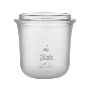 Bincoo咖啡接粉杯磨砂称豆杯倒扣接粉器闻香意式手柄防飞粉落粉杯