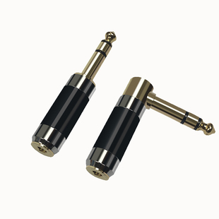 耳机TRS大三芯6.5转4.4母平衡接头3.5解码2.5母转线6.35耳放插头