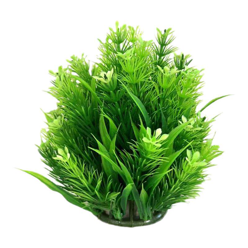 色彩逼真仿真水草中小鱼缸造景