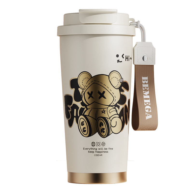 英国Bemega保温杯吸管咖啡水杯子