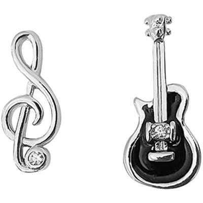 艺术生吉他音符耳钉女甜酷