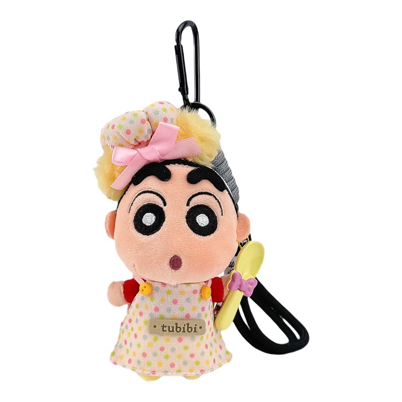 正版厨师蜡笔小新包包挂件玩偶