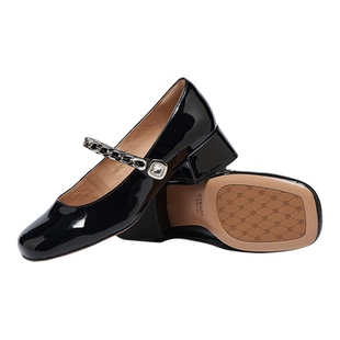 星期六简约时尚一脚蹬玛丽珍鞋2025春款方根休闲女鞋SSD1111461