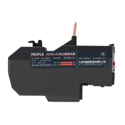 人民电器集团热过载继电器RDR5-25 38 93电动机热保护器配RDC5