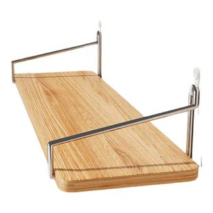 墙上置物架免打孔实木一字隔板壁挂式客厅墙面卧室床头墙壁收纳架