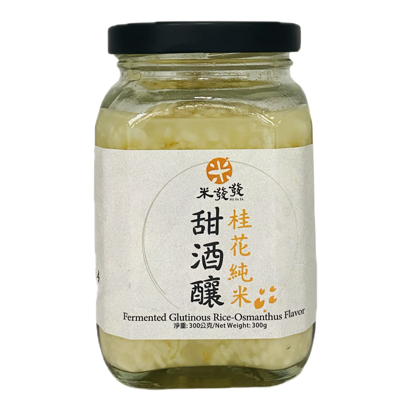 米发发 香港进口自然天然有机酿造桂花纯米甜酒酿甜水糖水300克版