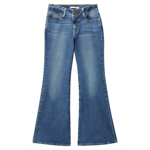 【补贴改裤】Levi's李维斯25年秋冬新款女士修身喇叭休闲牛仔裤