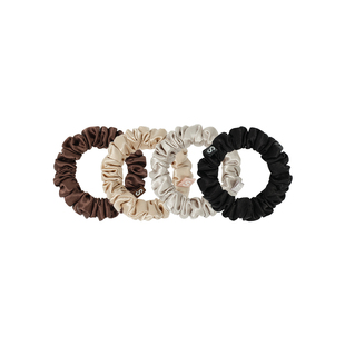 SILKY MIRACLE真丝发圈组合基础款小号桑蚕丝头花多巴胺甜美发饰
