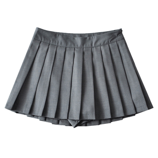 经典BI入款！高校少女感百褶裙 学院风半身裙 纯色mini短裙裤a字
