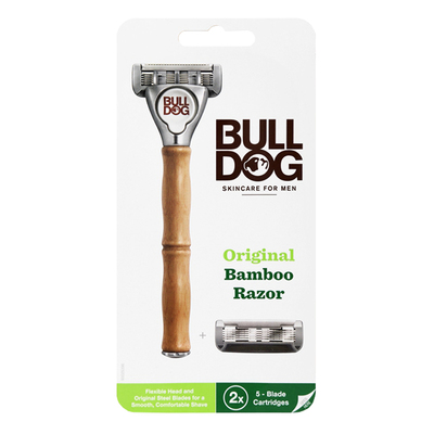 斗牛犬手动剃须刀防水竹节手柄
