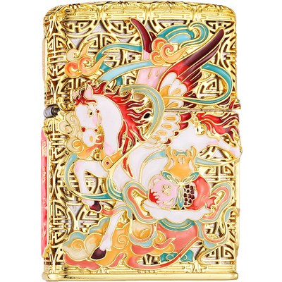 zippo正品打火机马驮福至