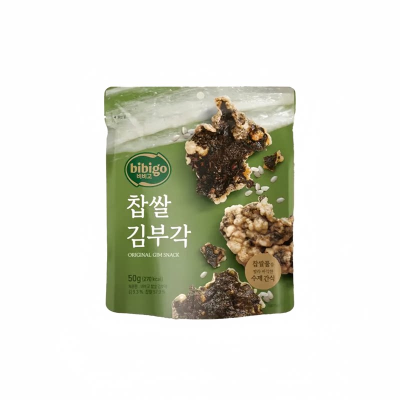 必品阁海苔脆片虾味辣味糙米味道
