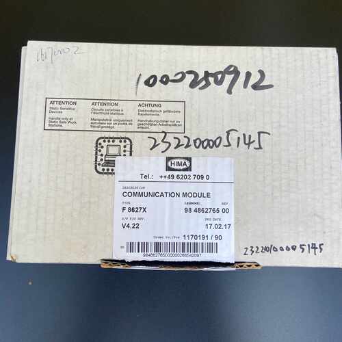 HIMA黑马通信模块F8627X，全新，带原厂装盒—议价