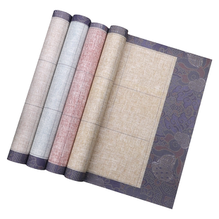 百宣堂四尺对开宣纸书法专用纸锦绫套色麻布纹方格宣纸20格28格56格带格子宣纸书法作品纸楷书书法比赛专用纸