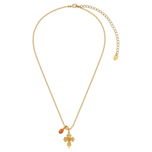 TONE&TALE弗朗花十字项链时尚高级感精致个性十字架设计感