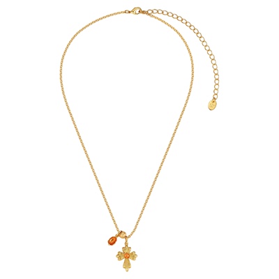 TONE&TALE弗朗花十字项链时尚高级感精致个性十字架设计感